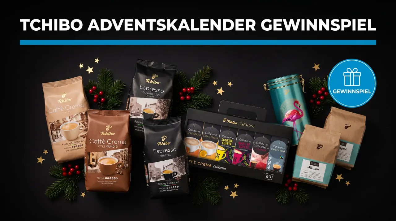 Tchibo Adventskalender Gewinnspiel 2026 — Türchen und Aktionskarte
